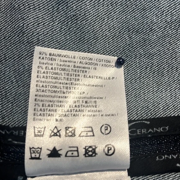 Luisa Cerano Denim Trench Coat Jacket - Picture 16 of 16